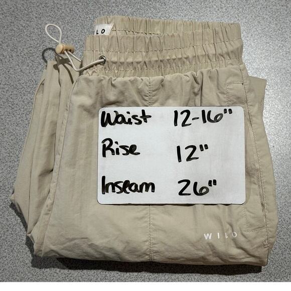 Wilo the Label‎ XS Parachute Pants Nylon Jogger Elastic Waist Drawstring Anthro - Picture 8 of 12